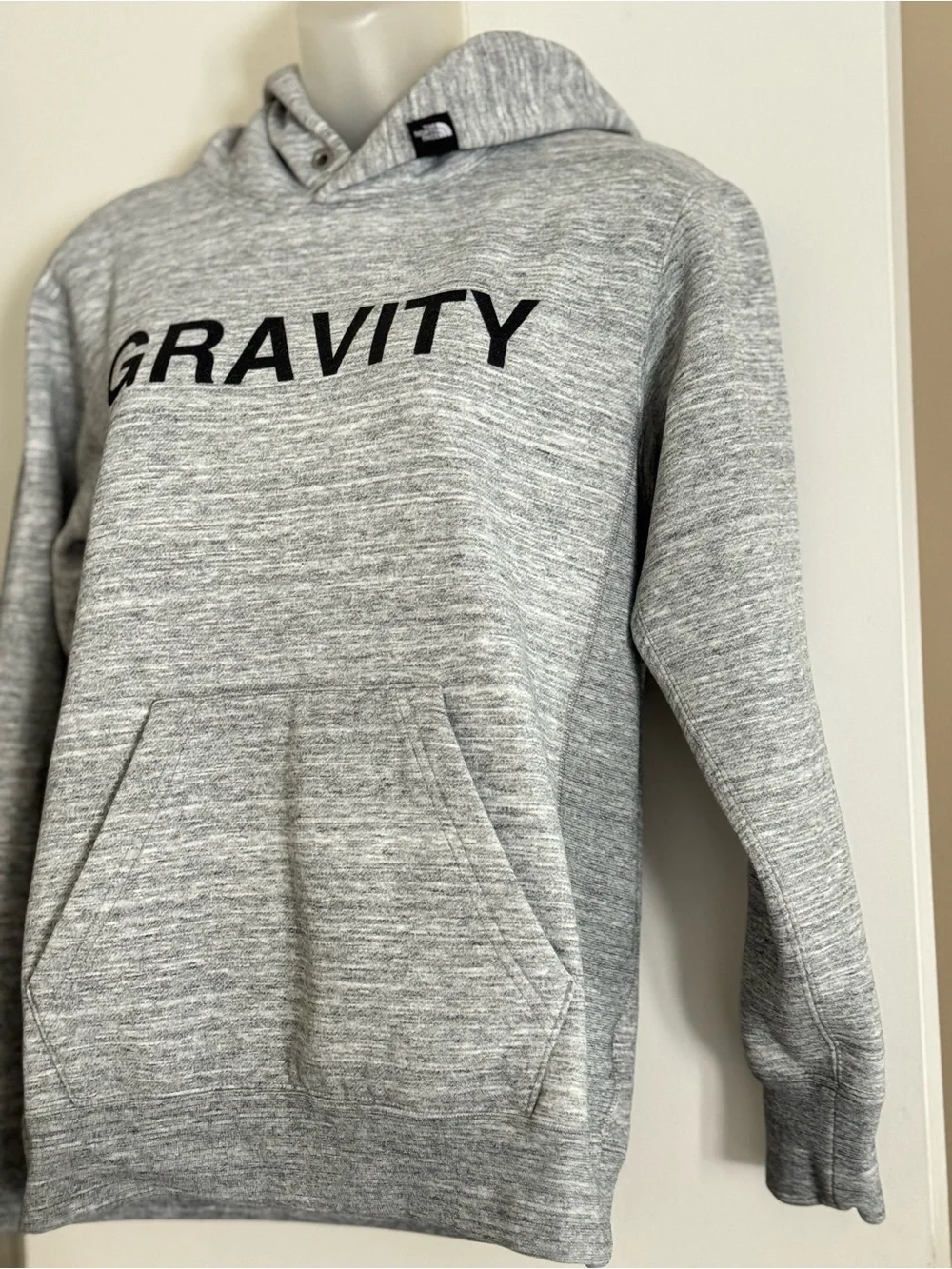 The North Face Grey Crewneck Sweatshirt with Black Logo